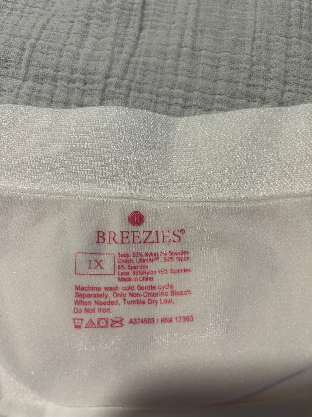 Breezies White & Pink Longline slip shorts. Under dresses and skirts. Set of 2 - Picture 6 of 8